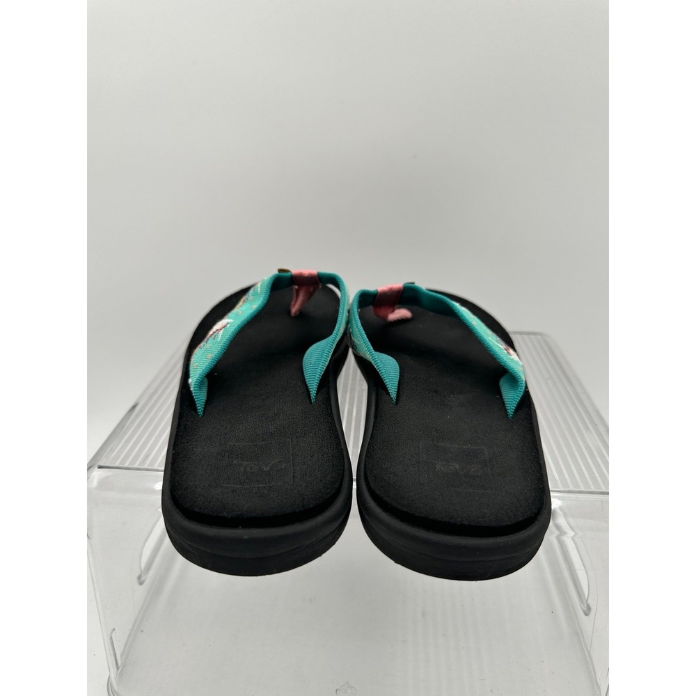 Teva Voya Flip Flop Kids Sandals Unicorn waterfall Size 3 - Picture 4 of 6